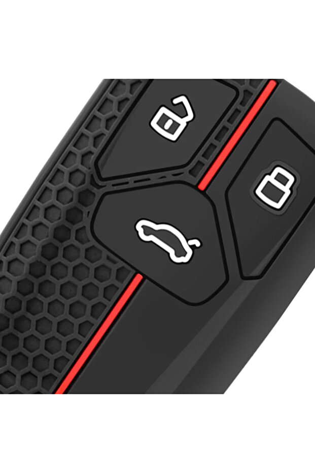 Silicone Keychain For Car Keys Case Holder Key Cover For Audi Q5 Q7 TT A4 B9 A5 A6 8S 8W 4M S4 S5... - 5