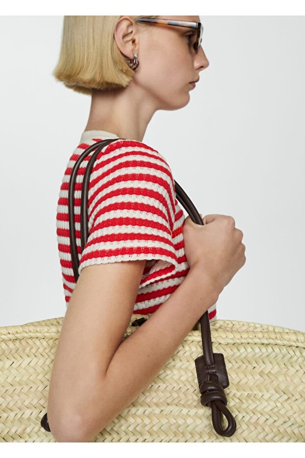 Düğmeli Tığ Işi Elbise - 6