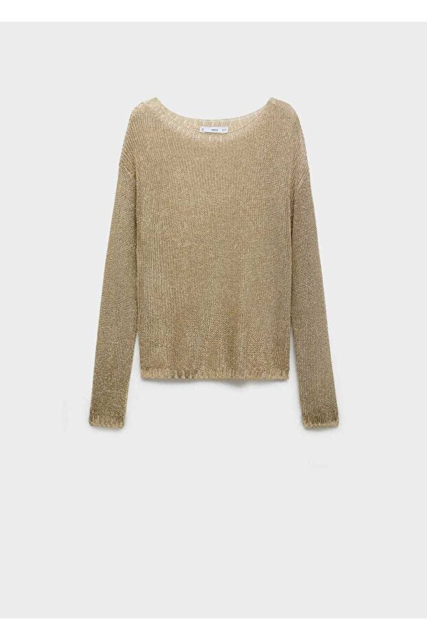 Kayık Yaka Simli Kazak - 3