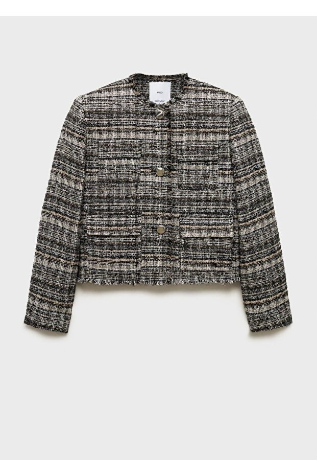Metal düğmeli tüvit ceket - 3