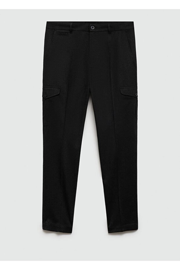 Flanel kargo pantolon - 3