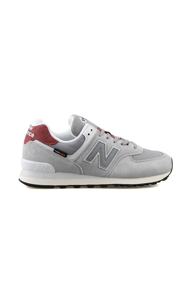 Men U574KBR Medium Lace Up Sport Shoes, Light Grey