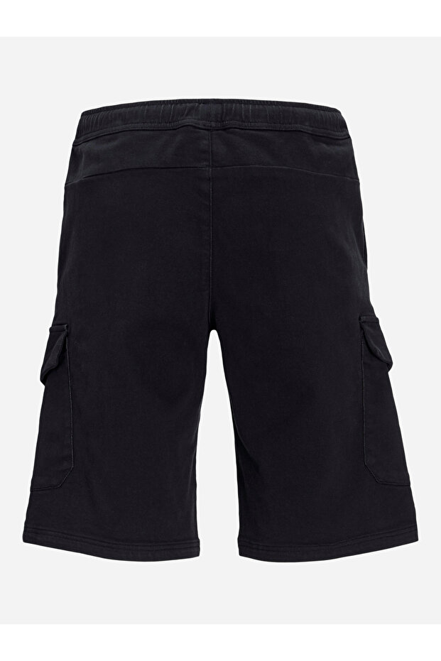 Bağcıklı Düz Kargo Şort - 8