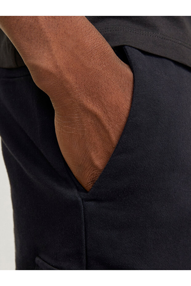 Bağcıklı Düz Kargo Şort - 5