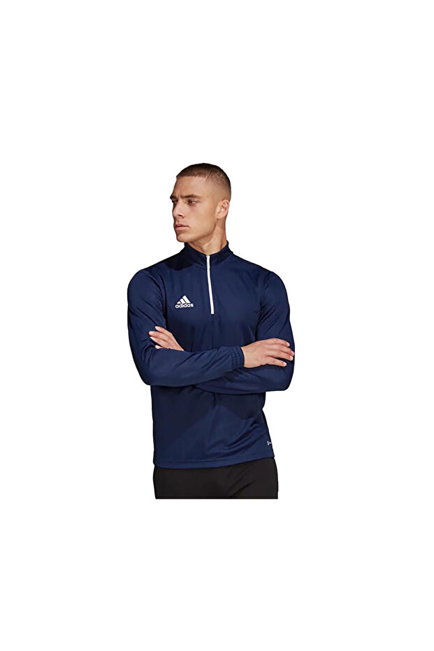 Męska koszulka treningowa do piłki nożnej - długi rękaw, granatowa HB5327 - 3