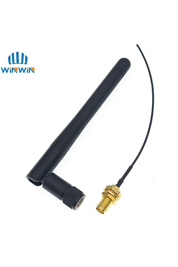 2.4G antenna folded Bluetooth-compatible wifi module ZigBee antenna SMA to IPEX feeder line 2.4GH... - 3