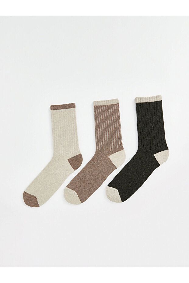Lcwk Color Block Herren Socken 3 Stück - 1