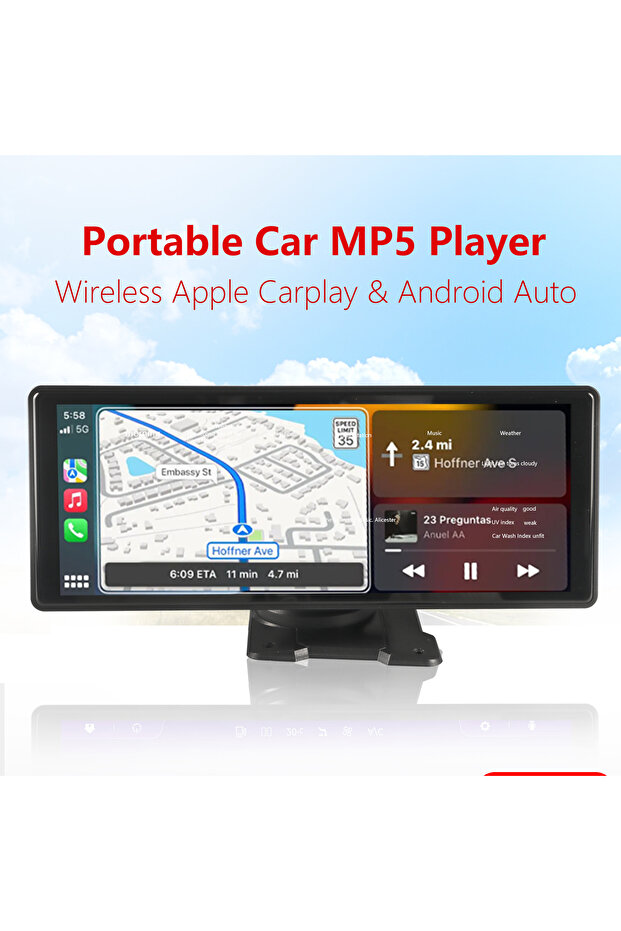 Universal 10.26” Screen Car Radio Multimedia WIFI Video Player Wireless Carplay Screen for Apple ... - 6