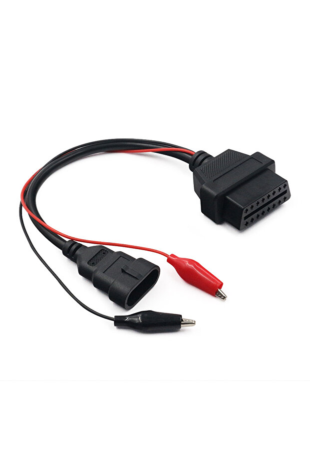 Red OBD2 Cable 3Pin to 16Pin For Fiat For Lancia For Alfa Remeo OBDII Plug 3 Pin Connector Adapter C