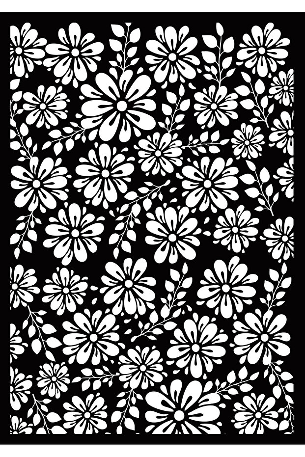 Scrapbooking 'Autumn Tale' Mixed Patterns Stencil - 2