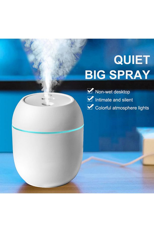 USB Portable Air Humidifier 250ML Essential Oil Diffuser 2 Modes Auto Off with LED Light for Home... - 3