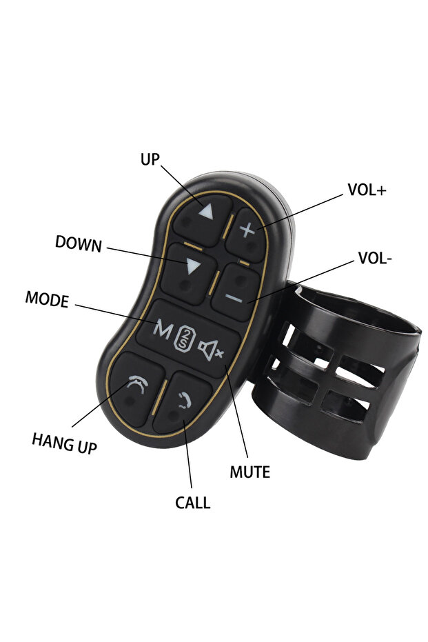 Car Steering Wheel Controller Steering Control Button Car Navigation DVD Wireless Remote Control ... - 5