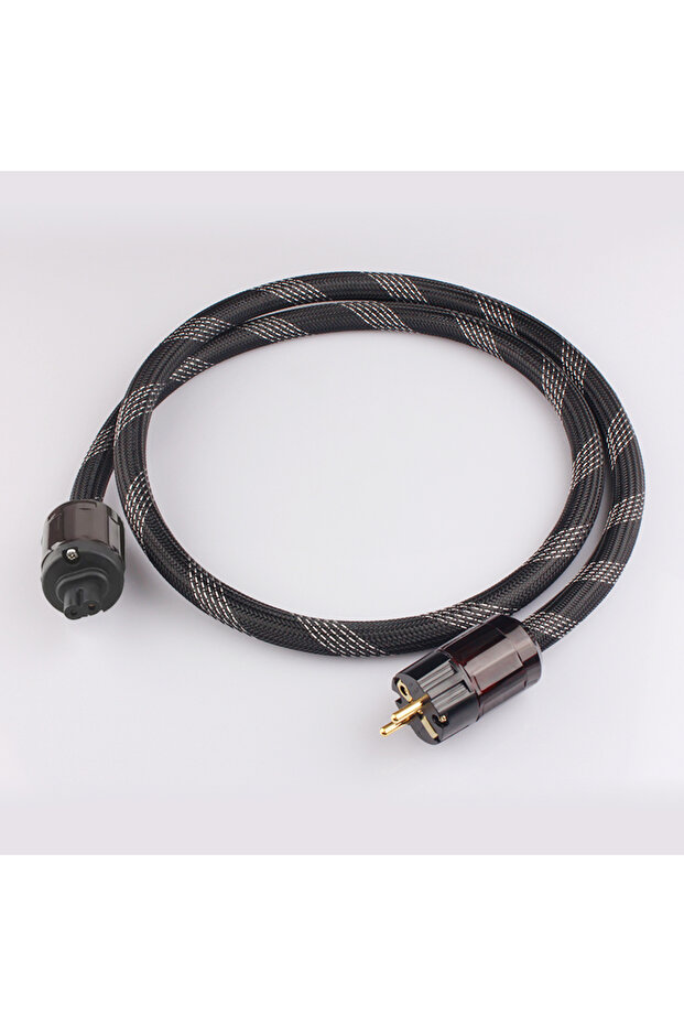 1.5m EU Plug YYAUDIO Hi-fi audio AC power cord, Schuko power cord, enthusiast power cord, C7 IEC mas - 1