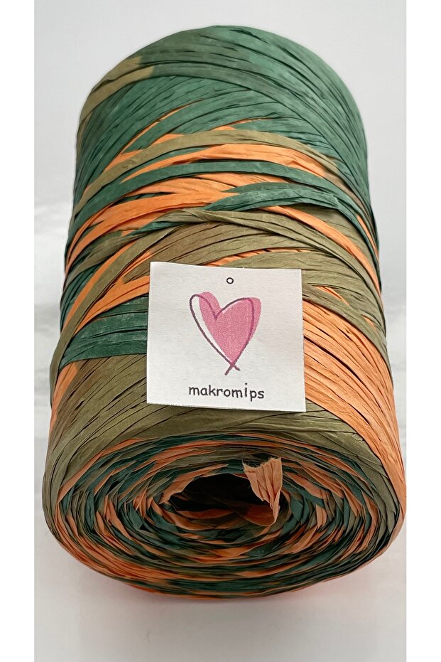 حقيبة الرافية متعددة الألوان رخامية فاخرة - ورق حبل محبوك من القش 200 جرام - 2