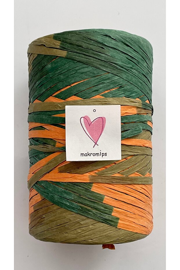 حقيبة الرافية متعددة الألوان رخامية فاخرة - ورق حبل محبوك من القش 200 جرام - 1