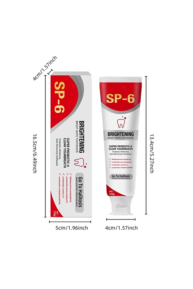 Sp 6 Ultra Whitening Toothpaste Effective Toothpaste Probiotic Brightening Toothpaste Deep Cleani... - 4