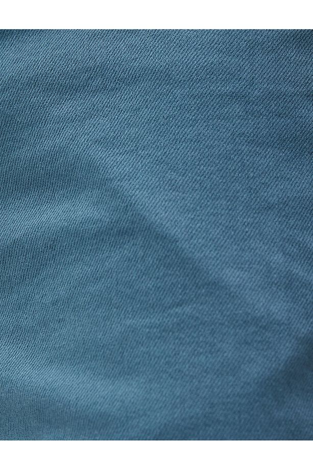 Gabardin Bermuda Şort Cep Detaylı Düğmeli Pamuklu - 6