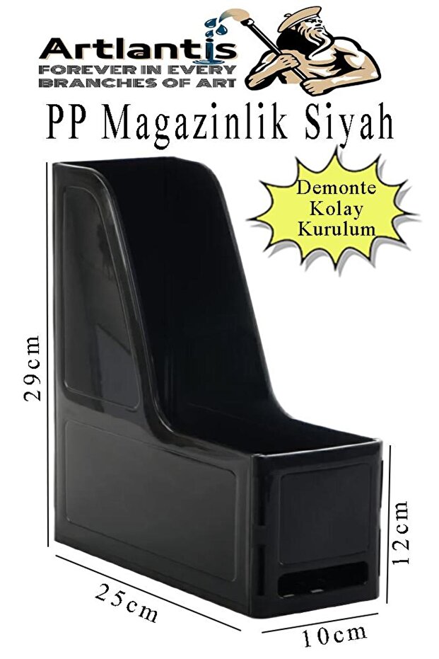 Disassembled Plastic Magazine Holder 1 Piece Plastic Box Folder Magazine Holder A4 File and Desk Organizer Classroom