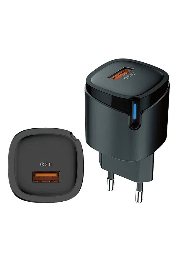 ULTRA KALİTELİ OC-3.0 18W HIZLI ŞARJ ADAPTÖRÜ(AKILLI ÇİP/LED IŞIK/1M TYPE-C KABLO) - 4
