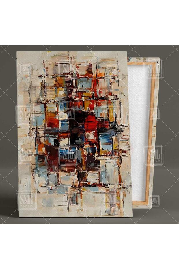 Kunstneriske Farger Soyut Sürreal Sanatsal Dikey Kanvas Tablo - 2