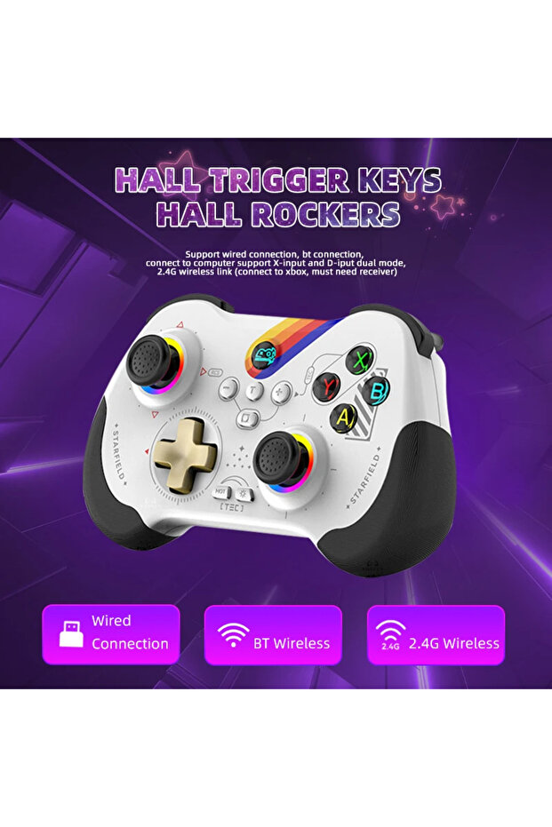 Z01 Wireless Game Controller Bluetooth 6-Axis Motion Sensor Support Turbo Programmable Hall Joyst... - 6