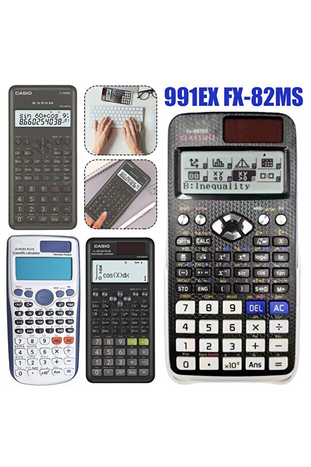 991ex fx-82ms scientific calculator original digital display 696 functions for high school college... - 2