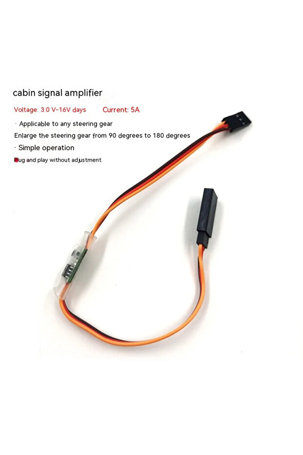 1pcs 180-Degree Servo Expander for 270-Servo PWM/PPM Signal Amplifier with Remote Control Angle Incr