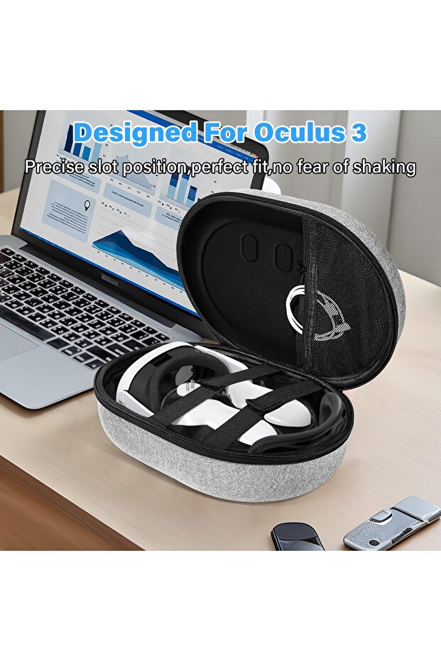 Hard Carrying Case Compatible with Oculus/Meta Quest 3, Suitable for Travel Portable Protection A... - 3