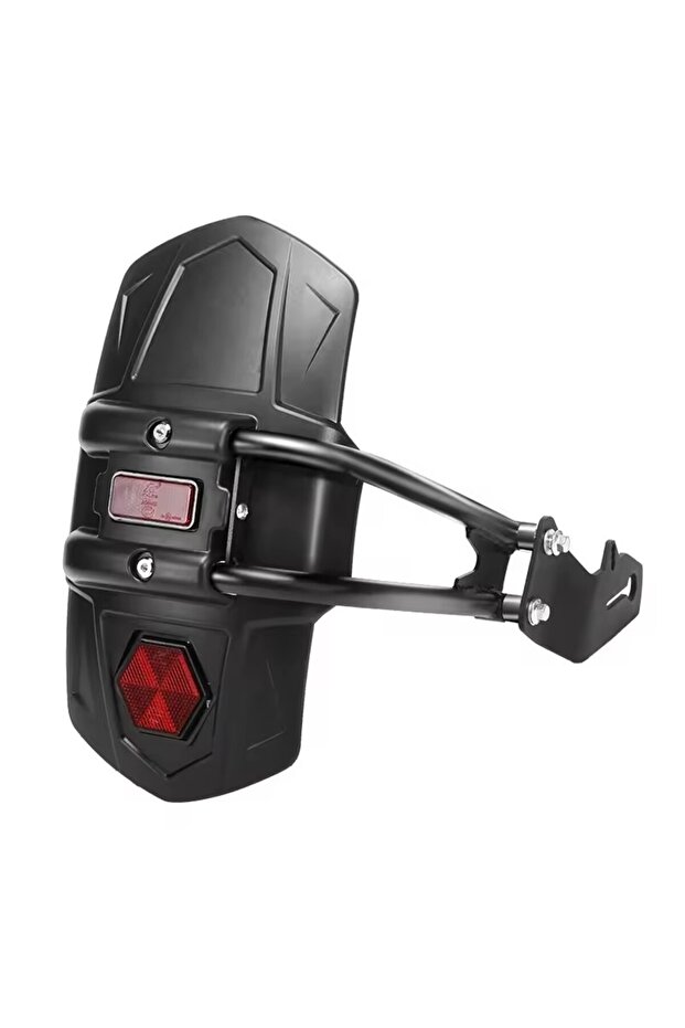 black Universal Motorcycle Modified Plastic Rear Mudguard Fender Motorcycle Fender with Reflector