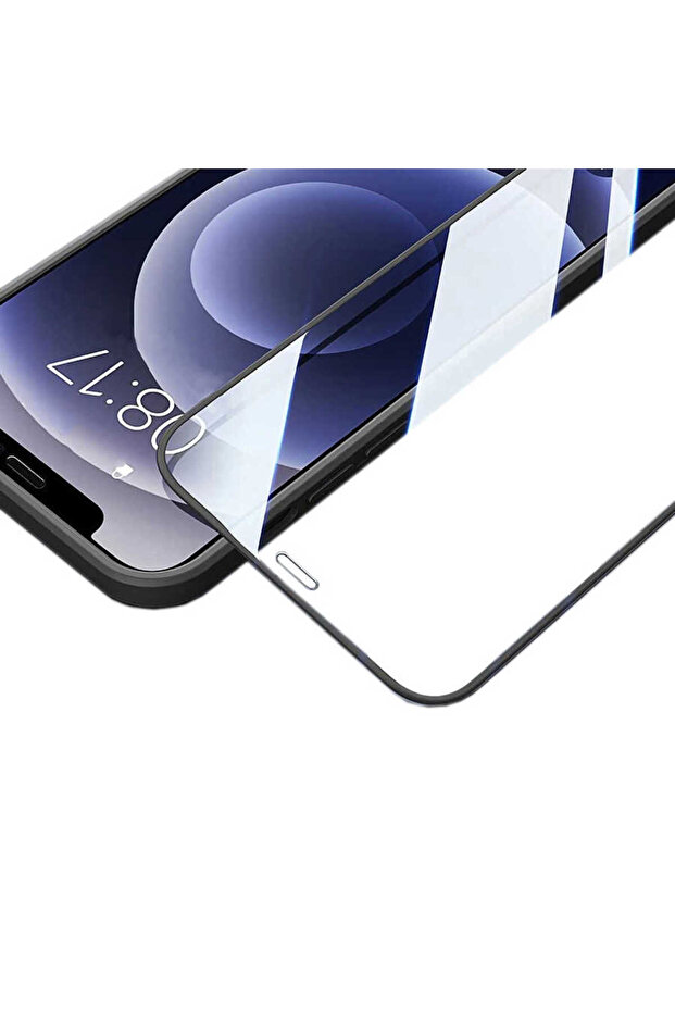 واقي شاشة زجاجي 5D لهاتف آيفون 11 برو - أسود