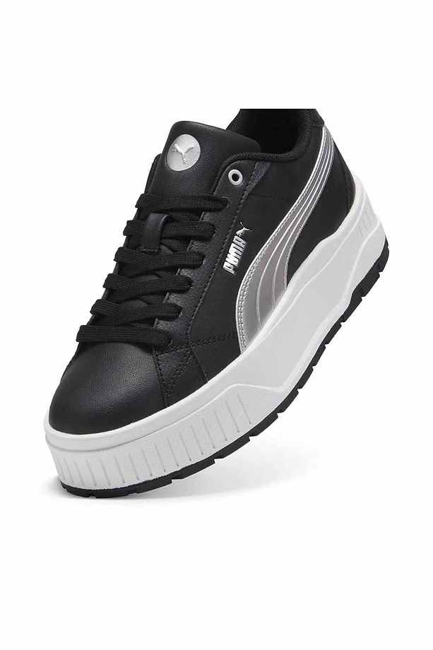 Kadın Platform Taban Siyah Sneaker - 5