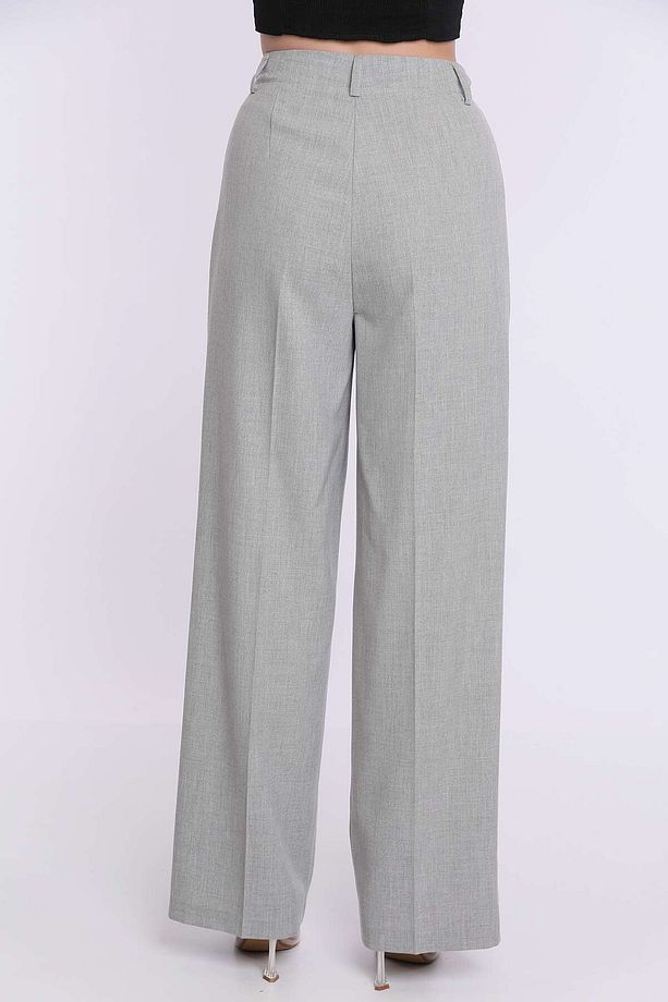 Çift Pileli  Viscose Kumaş Pantalon - 4