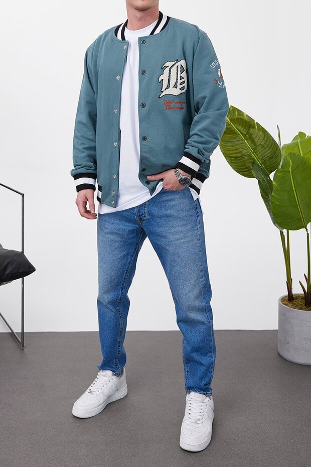 B Yeşil Kolej Ceket - 1