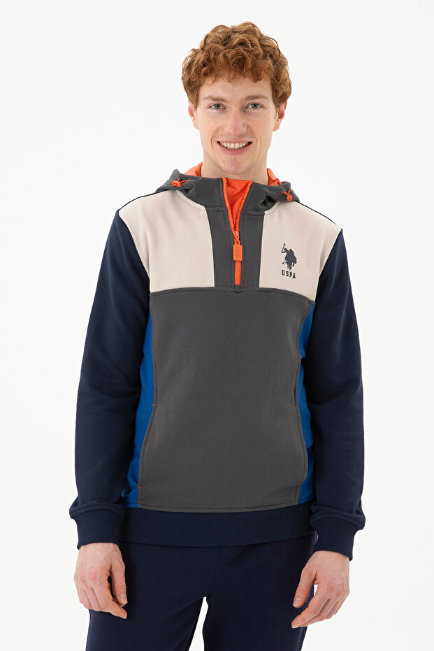 Navy Blue Men's Sweatshirt - 50270829 -Vr033