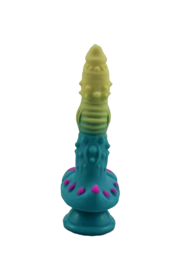 Yeşil Mavi Canavar Dildo Model 2 - 4