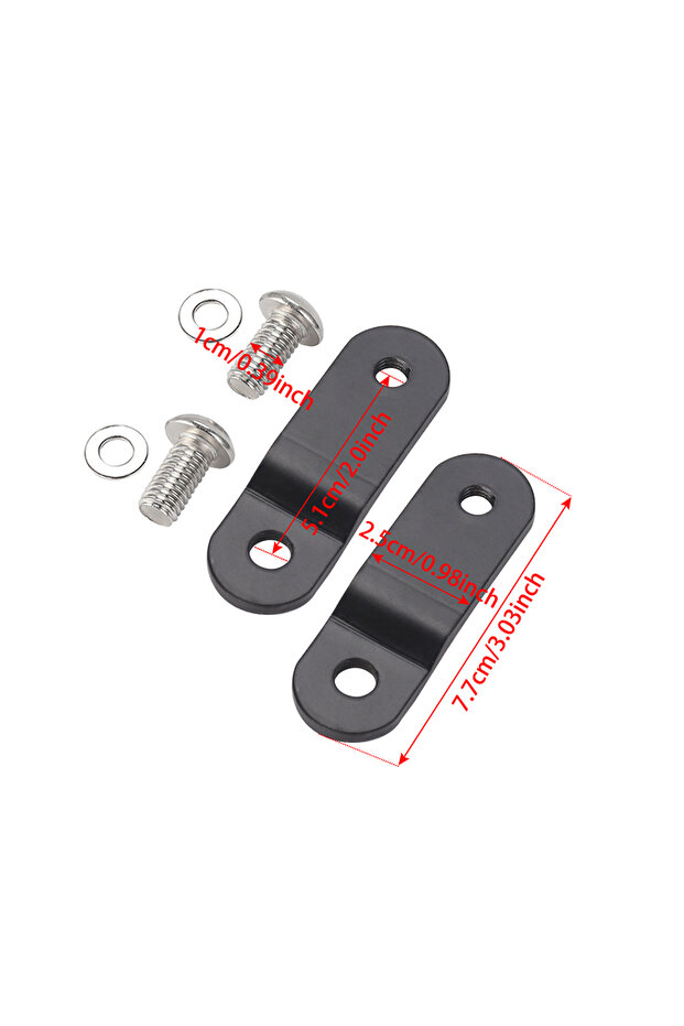 Black 51mm 28-77mm Motorcycle accessries Raise Gas Tank Lift Modified Risers Bracket w/bolt Kit For