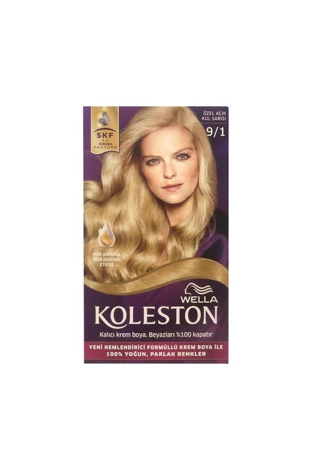 Koleston Kit Saç Boyası 9/1 Özel Açık Küllü Sarı - 1