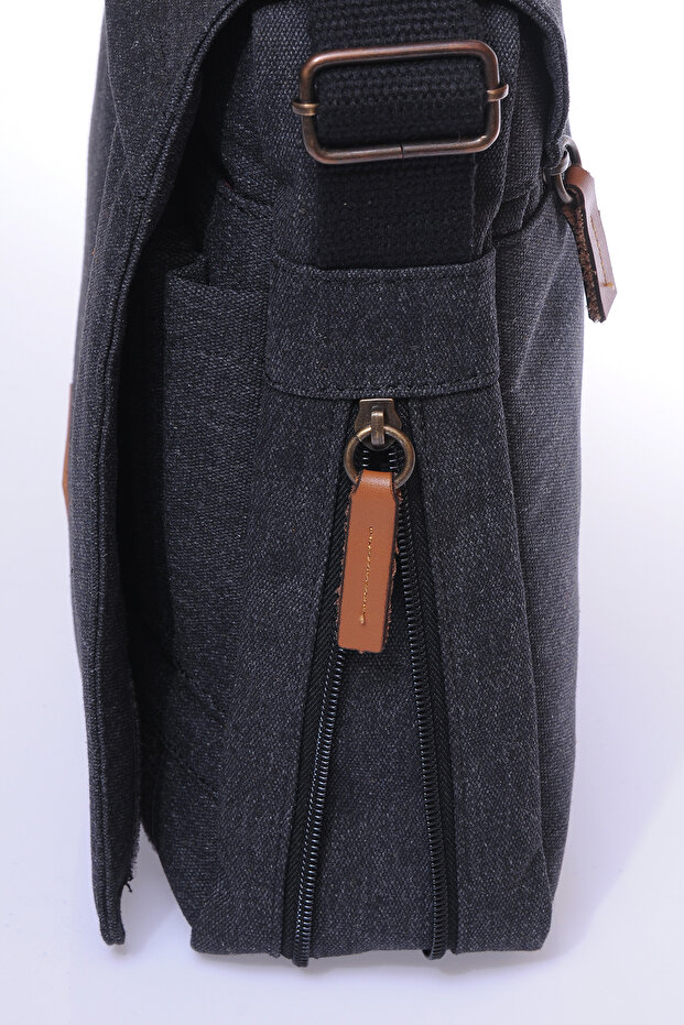 Gk-12 Canvas Messenger Bag Notebook Macbook Tablet Textbook School And University Bag - 5