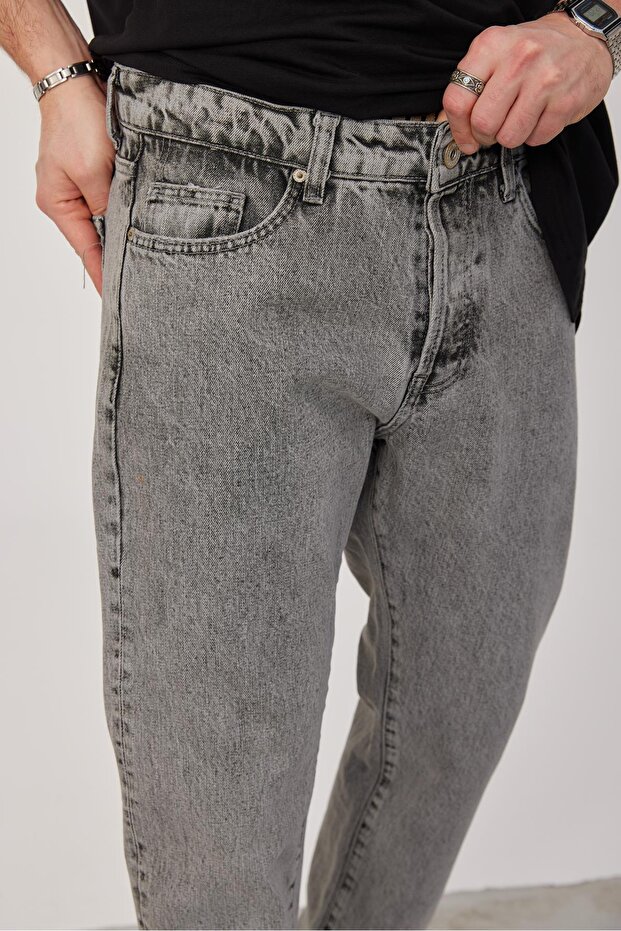 5101 جينز رمادي عادي - 2