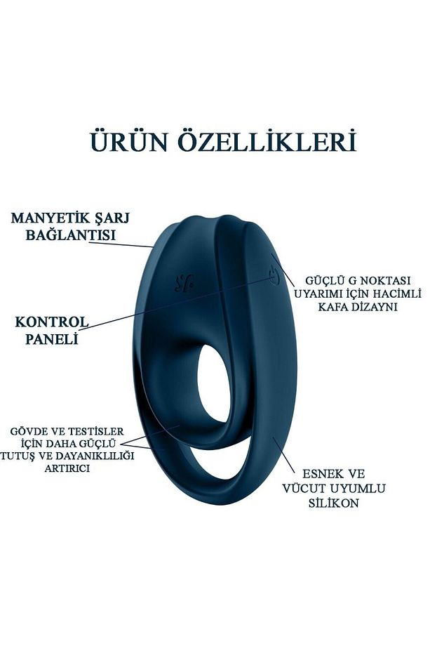 Incredible Duo 12 Farklı Titreşim Moduna Sahip Güçlü Titreşimli Penis Halkası+jel - 3