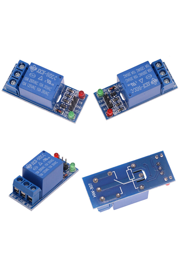 1 Channel One Way 5V 12V Low Level Trigger Relay Module Microcontroller Development Expansion Boa... - 5