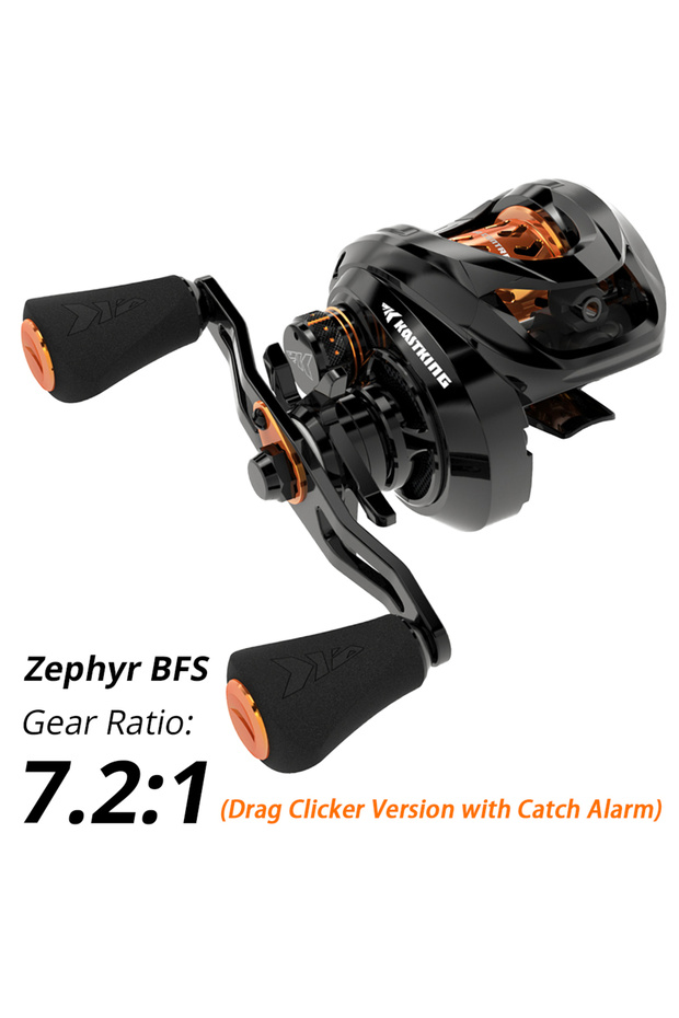 Left Hand Drag clicker version Zephyr Bait Finesse System BFS Baitcasting Fishing