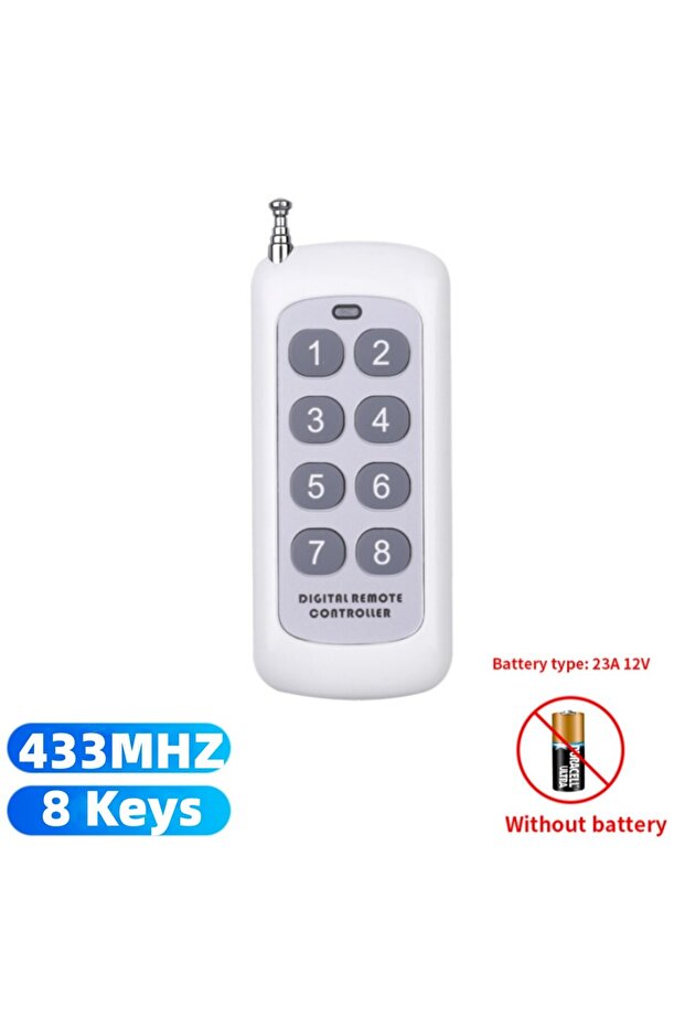 433MHZ 8 Keys 433Mhz Wireless RF Remote Control 1527 Learning Code Transmitter 2 4 6 8 Keys Long Ran - 1