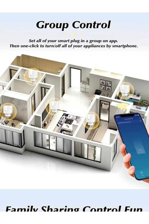 مقبس Tuya الذكي 20a Eu16a/20a واي فاي ذكي مع مراقبة الطاقة وجهاز التحكم عن بعد لتطبيق Smart Life - 8