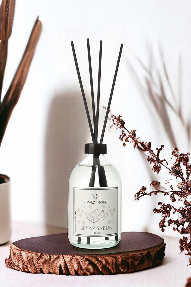 Beyaz Sabun Çubuklu Oda Kokusu 100 ml - 4