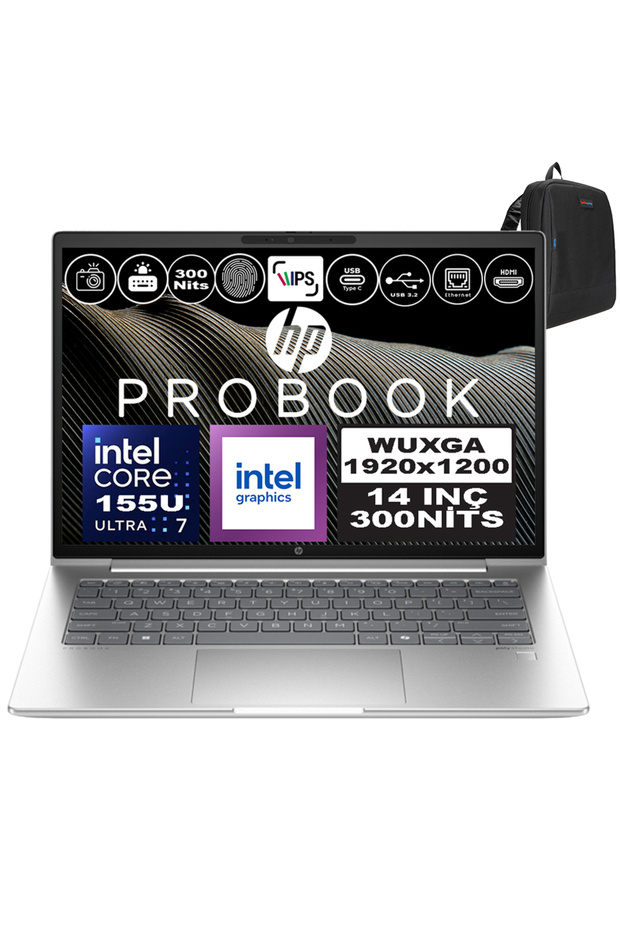 Probook 440 G11 Ultra 7 155U 24GB 4tb SSD Intel® Boost 14" Wuxga IPS WIN11HOME A22YSEAH08+ZettaÇanta - 1