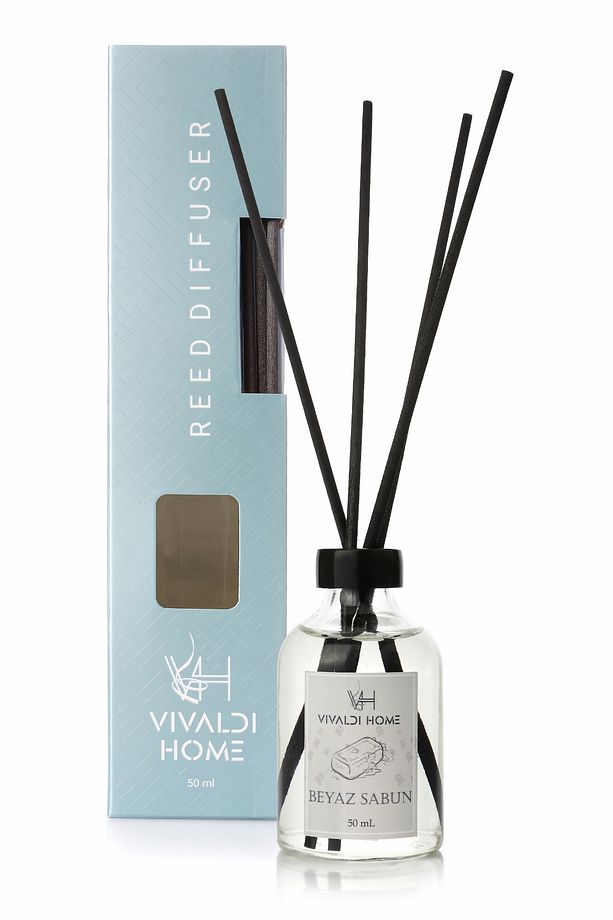 Beyaz Sabun Çubuklu Oda Kokusu 50 ml - 3
