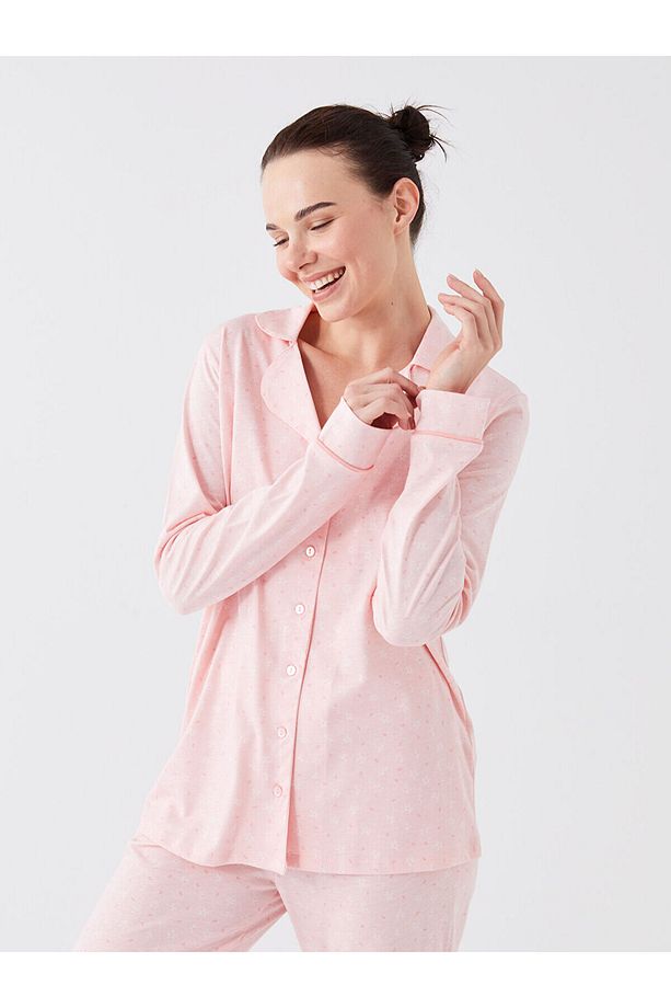 Lcw Gömlek Yaka Desenli Kadın Pijama Takımı - 2