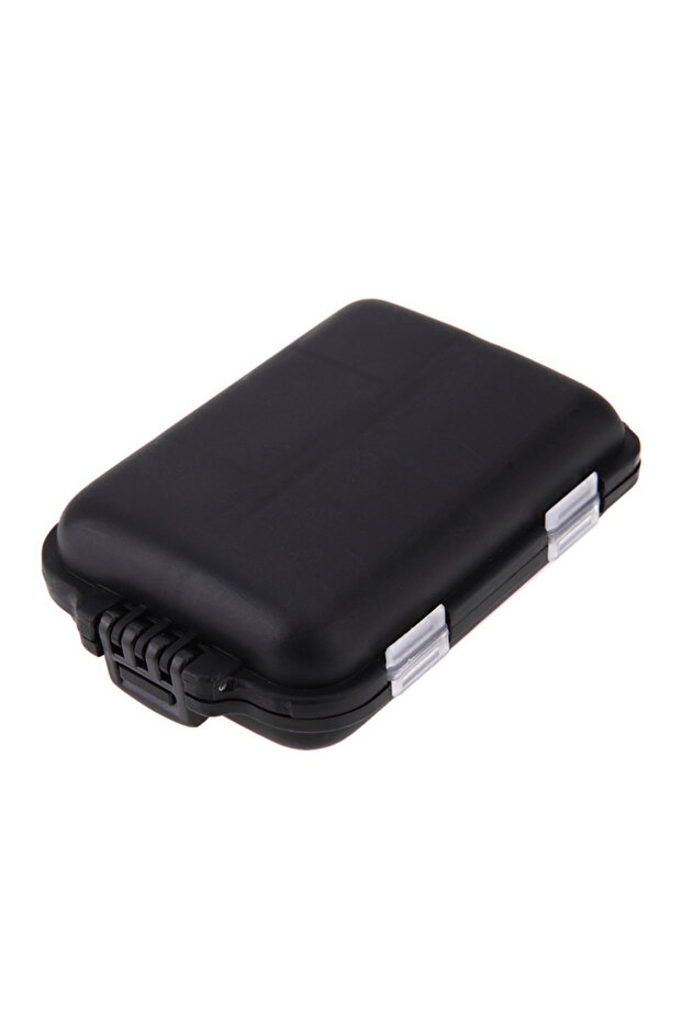 black DNDYUJU 1pcs Fishing Box Fishing Tackle Storage Box Case 10 Compartments Plastic Convenient A