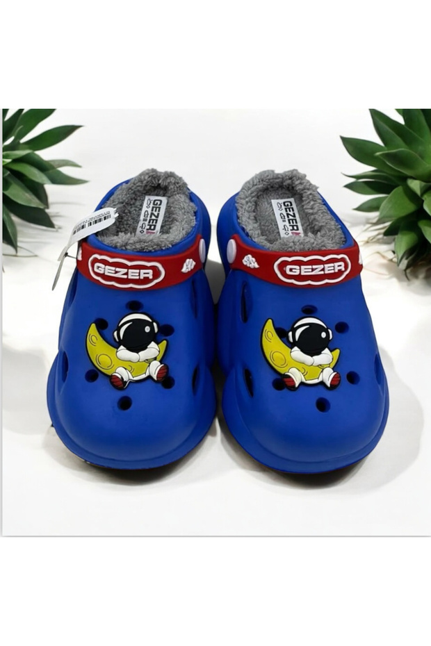 Παιδικές χειμερινές παντόφλες με επένδυση από βελούδο για το νηπιαγωγείο του σπιτιού, άδειες για το νηπιαγωγείο - 1